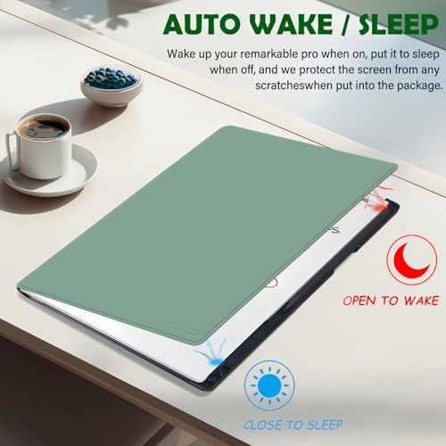 Aippdo Case for Remarkable Paper Pro Tablet 11.8" (Released in 2024), Hard Back Shell Protective Book Folio Cover with Built-in Pen Holder, with Auto Sleep/Wake Function. by Aippdo - Image 6