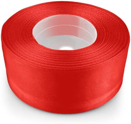 Netuno 1 x wstążka satynowa zielona 25 mm x 32 m zielona wstążka wstążka do pakowania prezentów kolorowa taśma dekoracyjna taśma materiałowa rolka satynowa wstążka zielona wstążka