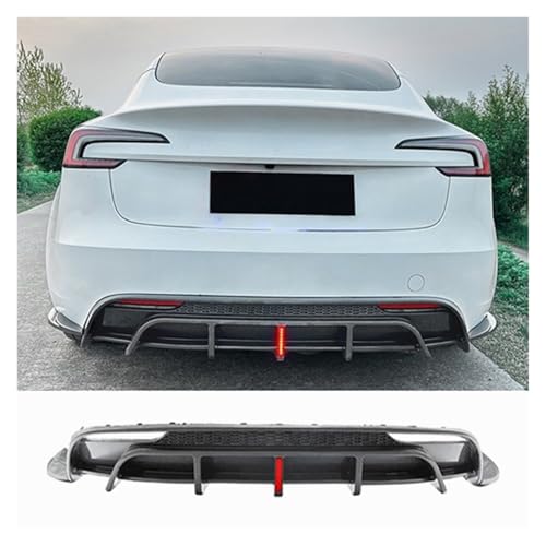 Diffuseur arrière pour Tesla Model 3 2024-2025 look carbone - 3