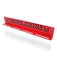 TRADESAFE Lockout Tagout Locks Station - Loto Station Holds up to 20 Safety Padlocks, Loto Locks Rack with No Lock Out Tag Out Padlocks Included