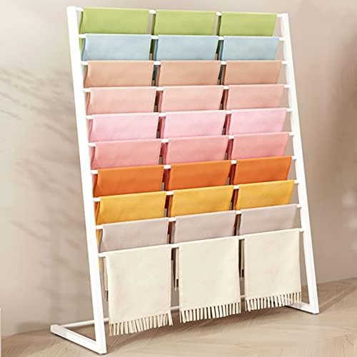 Store Display Rack Wall Mounted Storage Rack,Freestanding Clothing Organizer, Space-Saving Garment Rack for Scarves, Pants, Shawls, Retail Display Stand, Efficient Storage Solution