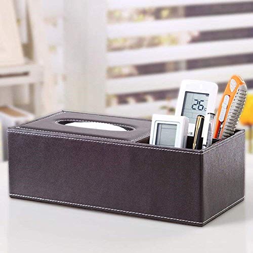 Boîte de mouchoirs en cuir de luxe GZZ pour table de salle à manger