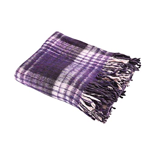 Hugger Mugger Recycled Plaid Yoga Blanket - Use as a Yoga Prop, M...