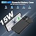 GIN FOXI Battery Case for iPhone 17, Charging Case Charger 8500mAh Ultra-Slim Lightweight Powerful Battery Pack 15W Fast Rechargeable Anti-Fall TPU Juice Box for iPhone 17 (6.3