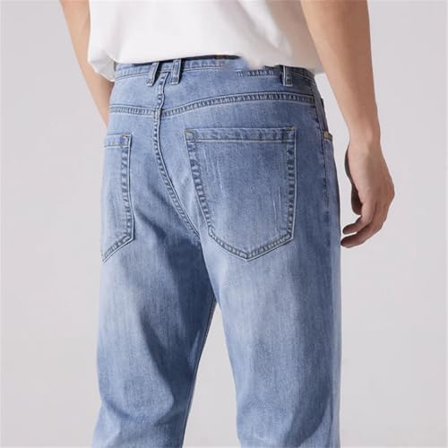 Men Stretch Slim Straight Regular Fit Male Denim Pants Casual Pants Streetwear Trousers2
