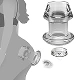 Clear Hollow Anal Plug, Silicone Butt Plug for Men Women Vaginal Anal Expander, Adult BDSM SM Sex To