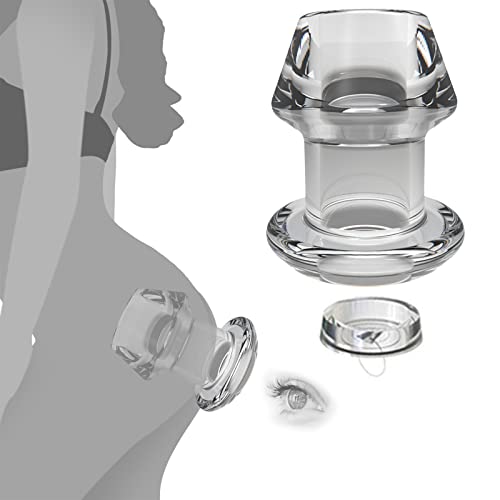 Clear Hollow Anal Plug, Silicone Butt Plug For Men Women Vaginal Anal Expander, Adult Bdsm Sm Sex Toys Analexpander With 5 Different Size (S) #TOP29