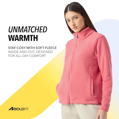 Image of Boldfit Full Zipper Polyester Sweatshirt for Women
