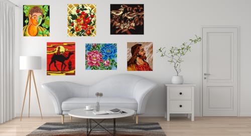 HUNNY- BUNCH® Premium Anchor Stitch Kit for Children to Adults Crafters, Long Stitch Kit, Embroidery Kit, with Beautiful 19 Anchor Cotton Skeins - Jesus Christ