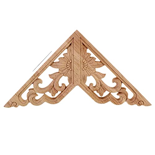 Embryo Applique décorative en bois massif Blanc Petite taille Multi Vintage Décoration d'intérieur Ameublement Décoration florale Arbalète 8 cm Cover