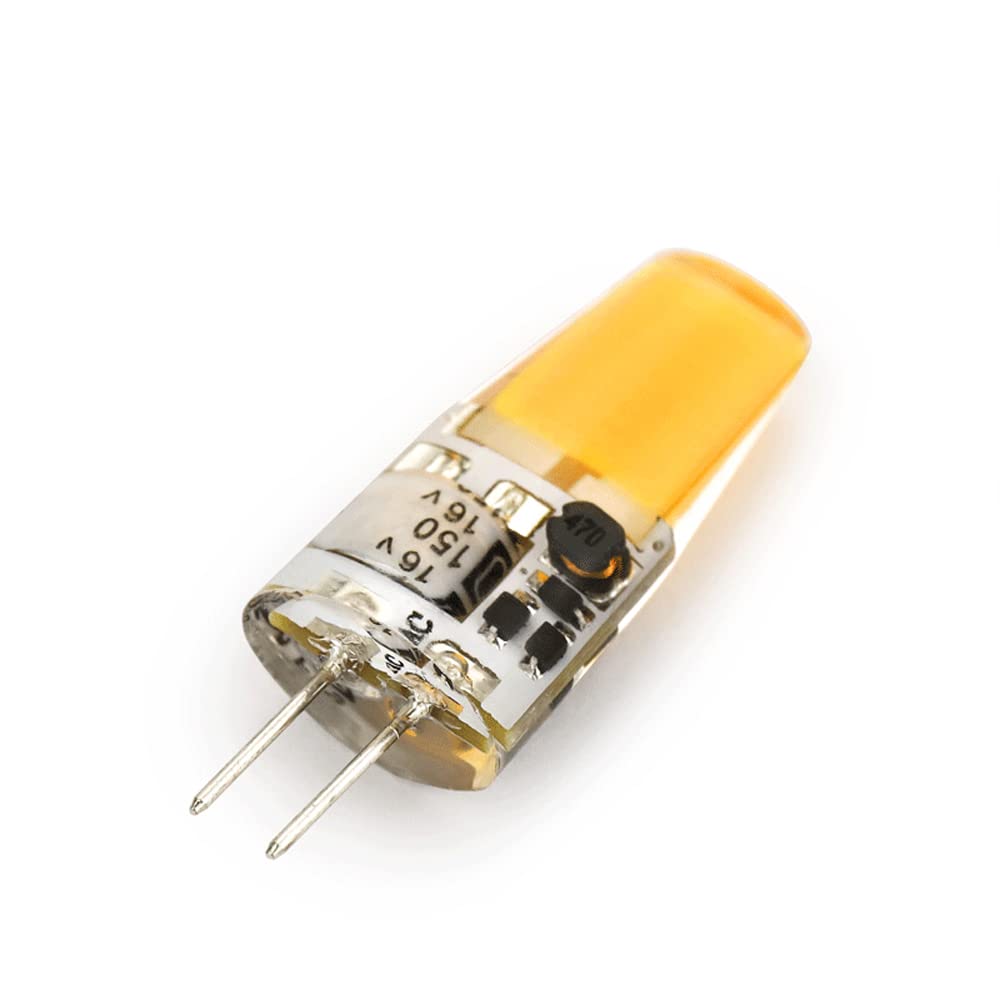 LED-Birnen G4 Bi-Pin-Sockel, 3 W-260 lm (30 W Halogen-Äquivalent), 360 ° Abstrahlwinkel, kein Flimmern, AC DC 12 V Niederspannung, dimmbare G4-Glühlampen (10er-Pack)