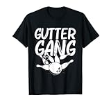 divertente regalo di bowling per uomini donne cool grondaia gang bowlers maglietta