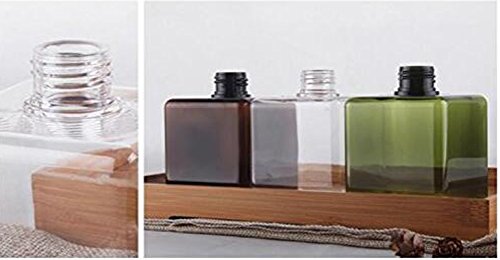 2Pcs 250Ml/8.4Oz Empty Refillable Plastic Square Bottle Cosmetic Packaging Bottle With Spray Pump For Liquid Lotion Soap Hand Washer Cosmetic Makeup Shampoo Dispenser(Brown) #TOP2