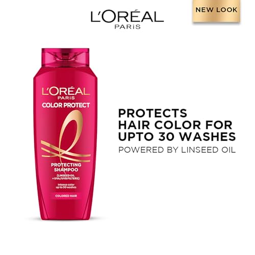 Image of L'Oreal Paris Shampoo, Vibrant & Revived Colour, For Colour-treated Hair, Protects from UVA & UVB, Colour Protect, 200 ml