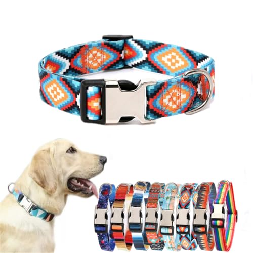 Martingale Halsband Für Hunde – Ohne Schnalle, Größe L (43-63,5 Cm), 2,5 Cm Breit, Aus Polyester, Spirit Rabbit Design