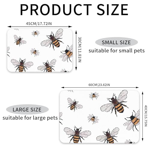 Tapis d'alimentation absorbant et caoutchouc pour animaux - 4