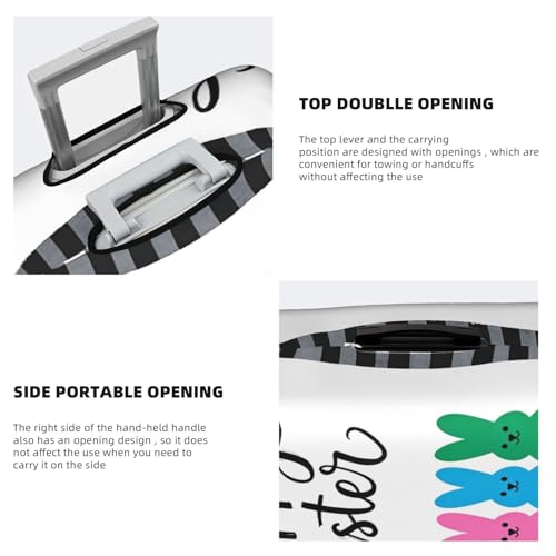 Travel Luggage Cover Happy Easter Day 4 Fashion Washable Baggage Suitcase Protector Fit For Luggage Small4