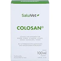 SaluVet ColoSan | 100 ml | Zugelassenes Arzneimittel für Pferde, Rinder, Schweine, Schafe, Ziegen, Kaninchen und Hunde | Bei futterbedingten Blähungen und Magen-Darm-Störungen