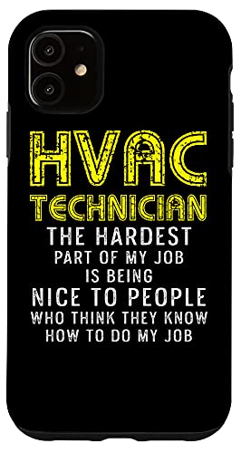iPhone 11 HVAC Technician Funny HVAC Tech Case
