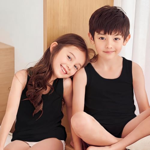 Image of 6-Pack Cotton Undershirt Tank Top 100% Cotton Soft Undershirt for Boys and Girls