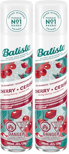 Batiste Cherry Dry Shampoo Champú, Fresh, 200 Mililitros (Paquete de 2)