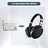 E-yiiviil Replacement Battery AHB622540N01 CP-SN4050 3.7 V 650 mAh Battery Compatible with Sennheiser HD 4.40/4.50, Urbanite XL, Momentum 2.0/3.0 Bluetooth Headset Battery for Wireless Headset with #4