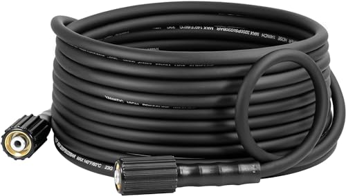 YAMATIC Pressure Washer Hose 25FT Super Flexible 1/4