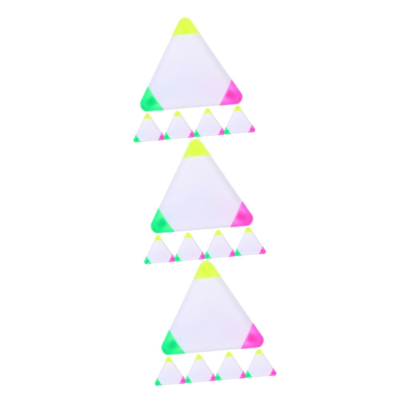 3 Series Rotuladores Fluorescentes Triangulares Para Subrayar Y Marcadores Artísticos Y Compactos Para Estudiantes Y Artistas Perfectos Para Notas Scrapbooking Y 5 Piezas X 3