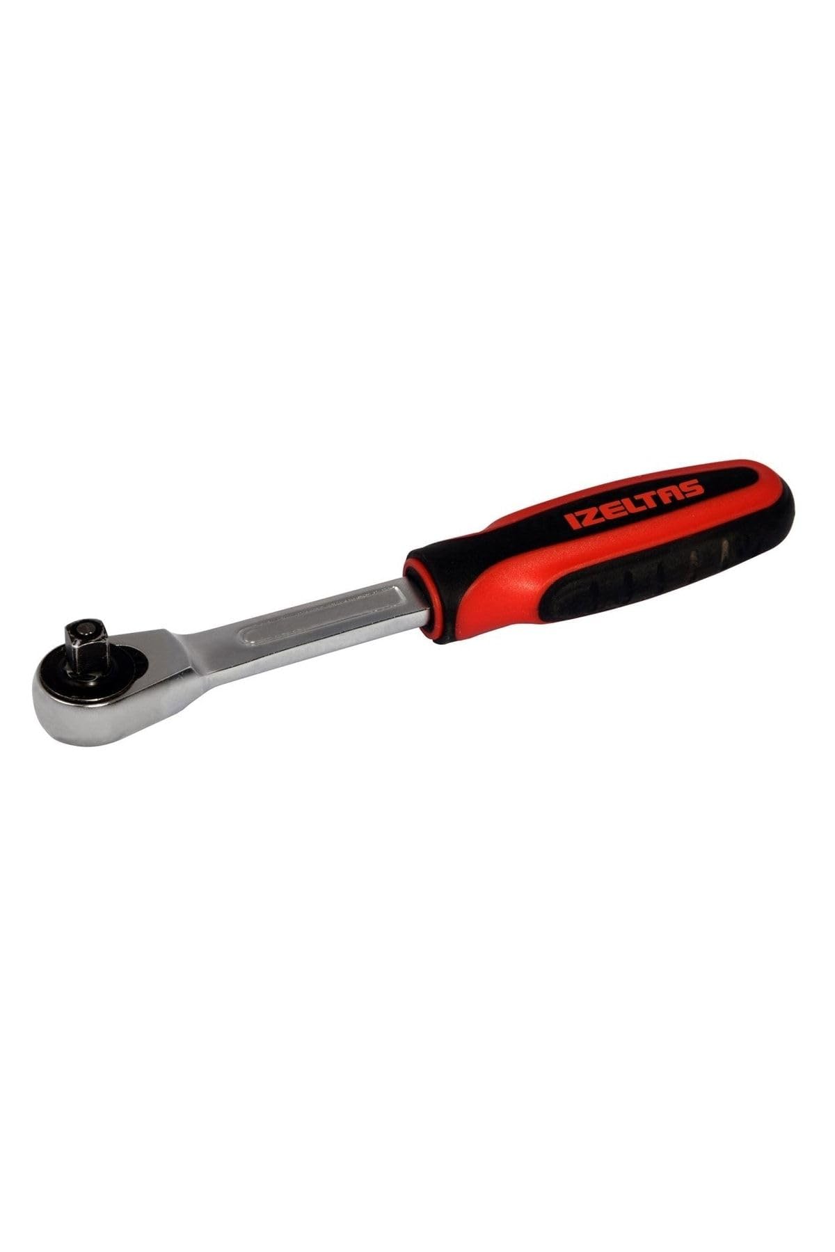 İzeltaş 1/4" Cırcır Kolu Plastik Saplı 140Mm