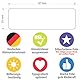 immi 5 St. Keine Werbung Aufkleber, UV-geschützte, besonders dicke Silberfolie (Edelstahl-Optik)