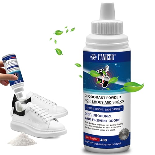 40g Desodorante para Pies,Polvo desodorante para pies y calzado,Desodorante pies polvo,Eliminador de Olores,Elimina el olor de los pies, Todo Tipo de Calzado