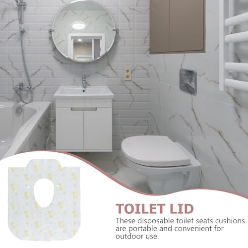 Funda de asiento de inodoro solución higiénica portátil de papel para aseos de restaurantes 8