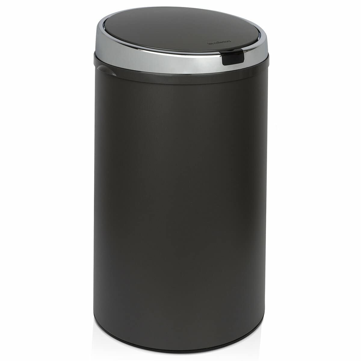 Les Collectors Papelera de Cocina automática de Acero Inoxidable N°347, 42 L, Sensor de Infrarrojos, Redondo, Apertura sin Contacto, Resistente, Cierre silencioso de la Tapa, diseño, Gris Oscuro