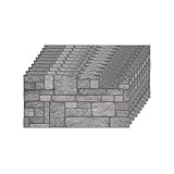 IZODEKOR Paneles de pared 3D efecto ladrillo, paneles de poliestireno para salón, cocina, baño, balcón, dormitorio, parte trasera del mostrador y terraza, 10 unidades, patio trasero