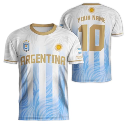 Customized Argentina Soccer Jersey for Men, Personalized Argentina Jersey Soccer 2024, Custom Argentina Soccer Jersey 4