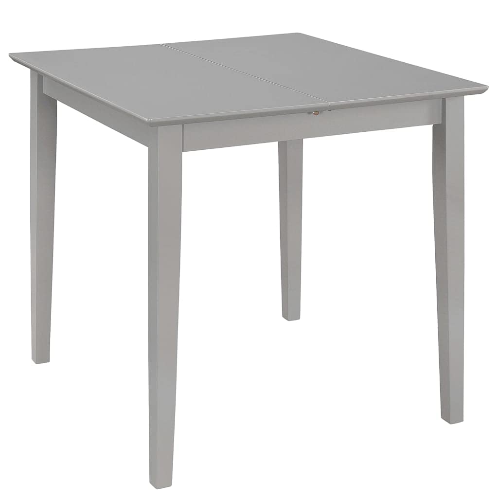 Tavolo da Pranzo Allungabile Grigio 80-120x80x74 cm Legno MDF | Ideale per cucina e sala da pranzo, questo mobile salvaspazio si allunga fino a 120 cm per accogliere ospiti.