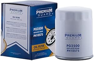 PG Standard Oil Filter PG2500 | Fits 2023-2009 various models of Chevrolet, Ford, GMC, Buick, Cadillac, Jeep, Lincoln, Dodge, Mercury, Ram, Isuzu, Mitsubishi, Coachmen, Forest River