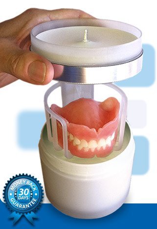 Denture Vault Bath Looks Like a Candle