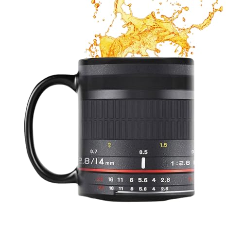 Generico - Tazas de café con cámara para cámara, tazas de cerámica con asa, innovadoras tazas de café para artículos del hogar, hombres, mujeres, Navidad