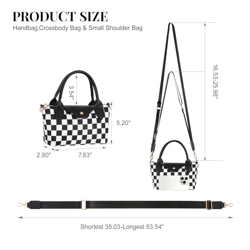 Bolso pequeño cruzado de nylon para mujer miniatura 4