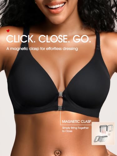 Image of Racerback Jelly Bras with Metal Magnetic Front Closure - S-XL