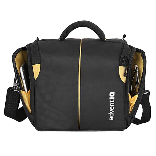 Image of Camera Bag Compact Retrospective Camera Shoulder Bag for DSLR /SLR & Mirrorless - Fits Nikon, Canon, Sony - Camera Bag for Travel - Shockproof Sling Case for Lens - Water-Resistant