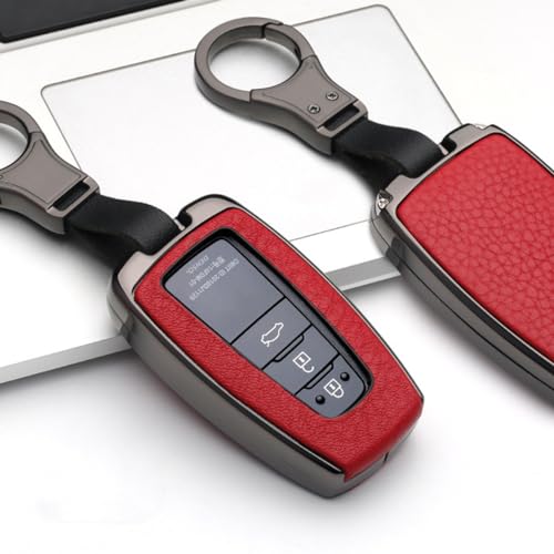 Boîtier de clé pour Toyota RAV4 Prius Corolla 2018 : protection en cuir et zinc