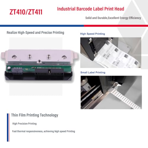 Image of P1058930-010 - Thermal Label Print Head for Zebra ZT411 ZT410 Barcode Printer 300DPI Printhead