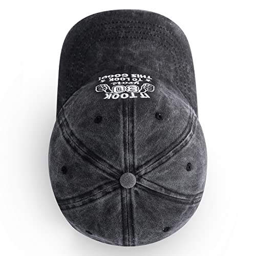 80Th Birthday Gifts For Men Women, Vintage 80Th Happy Birthday Gift Ideas Baseball Caps Adjustable, Funny 80Th Washed Cotton Hats For Him Her Dad Mom Uncle Aunt Friends #TOP4