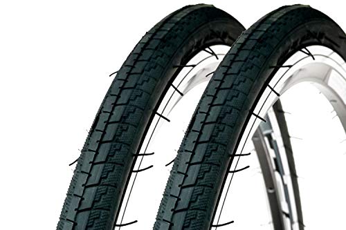 2 Stück 28 Zoll Fahrrad Reifen 25-622 Rennrad Trekking 28x1 5/8x 1 1/16 Tire Mantel schwarz