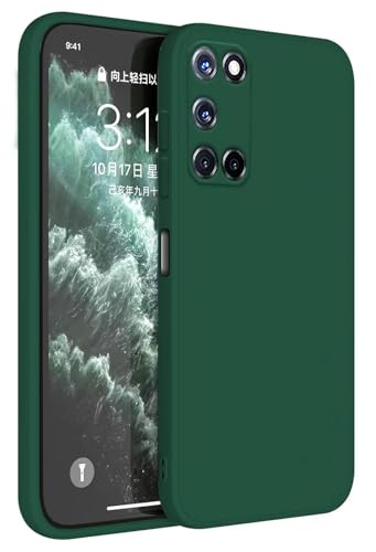 Topme Cover per OPPO A52 / OPPO A72 / OPPO A92 (6.5' Inches) Custodia Case, Protezione Della Pelle Della Custodia in Silicone Tpu - Verde scuro