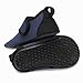Kids Boys Girls Fashion Barefoot Aqua Water Skin Shoes for Beach Sand Swim Aerobics,Navy Blue 12-18 Months