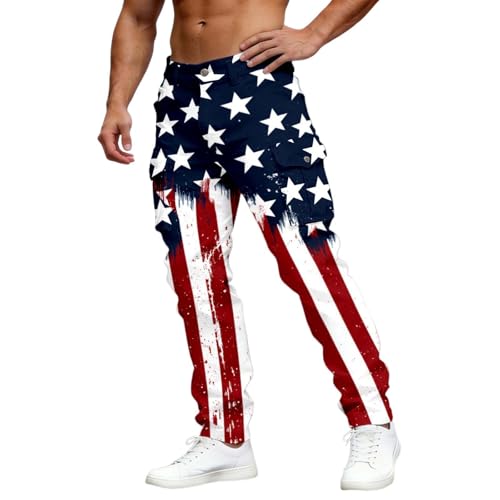 Pantalon imprimé homme ample libérant le mouvement sans serrer