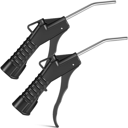 Honoson 2 Pcs Air Gun Blower Pistol Grip Blow Nozzle Tool, Black